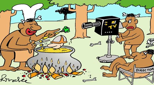 Cannibal cookery programme.