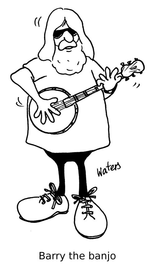 Barry the banjo.
