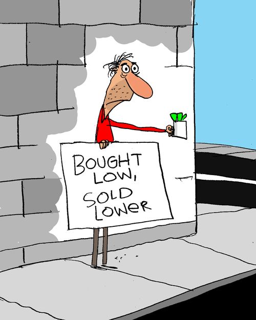 Bought low, sold lower.
