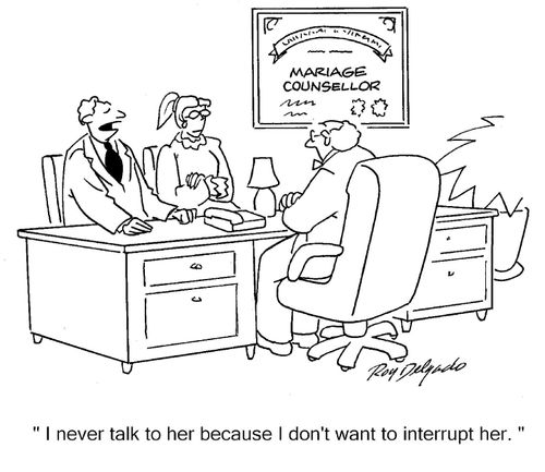 'I never talk to her because I don't want to interrupt her.'