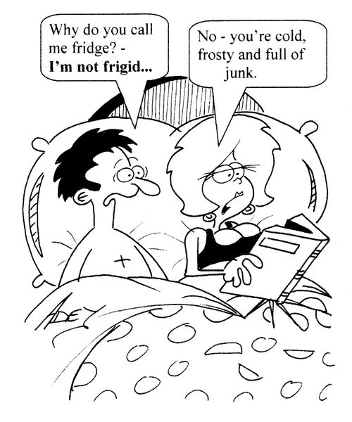'Why do you call me fridge?...'  '...You're cold, frosty and full of junk.'