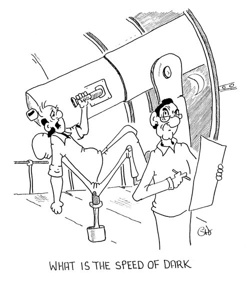 "What is the speed of dark?"