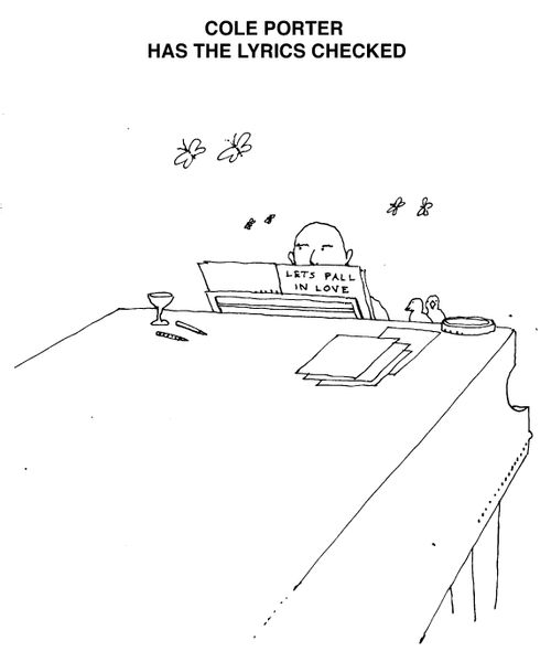 'Cole Porter has the lyrics checked'