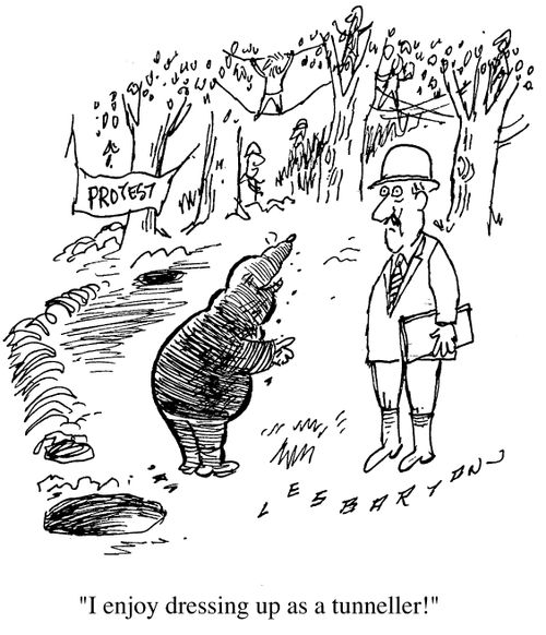 "I enjoy dressing up as a tunneller."
