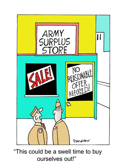 'This could be a swell time to buy our selves out!'