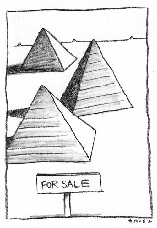 Pyramids for sale.