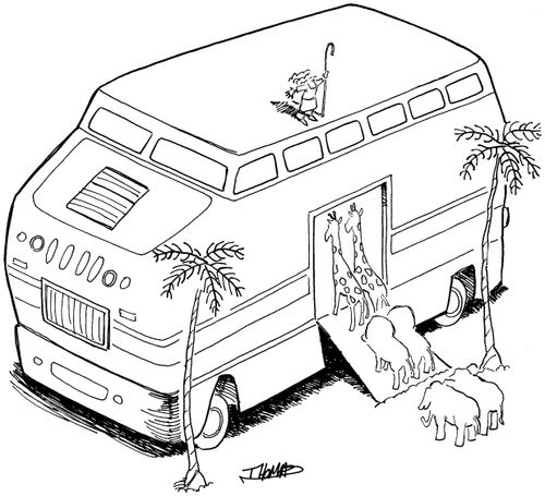 Noah's ark is a Hummer.
