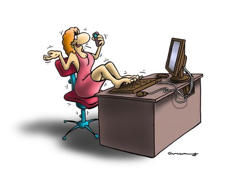 Multitasking.