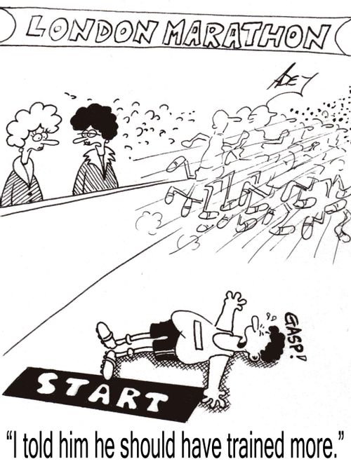 "I told him he should have trained more."