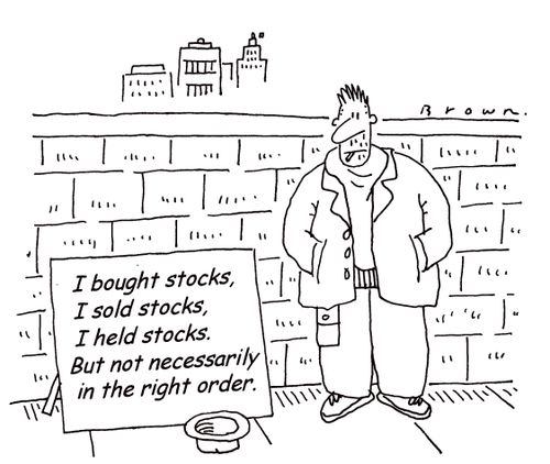 Stock investor begs for lost money.