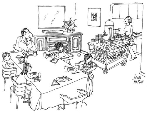 Catering for a large family.