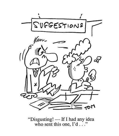 'Disgusting! If I had any idea who sent this one, I'd...'