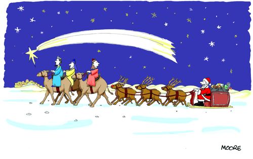 Santa and the three wise men