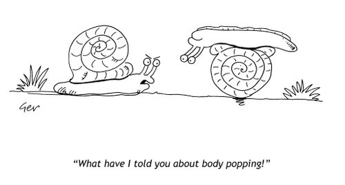 'What have I told you about body popping!'