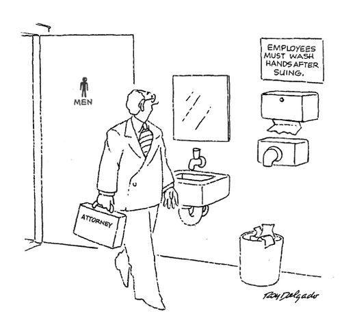 Employees must wash hands after suing.