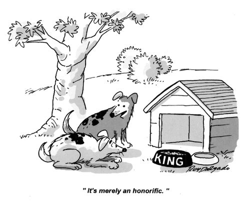 'It's merely an honorific.'