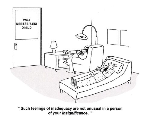 'Such feelings of inadequacy are not unusual in a person of your insignificance.'