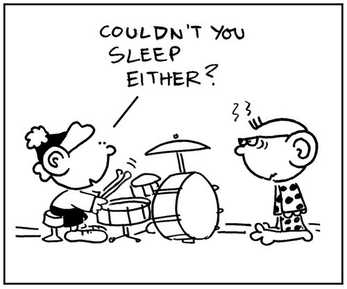 'Couldn't you sleep either.'