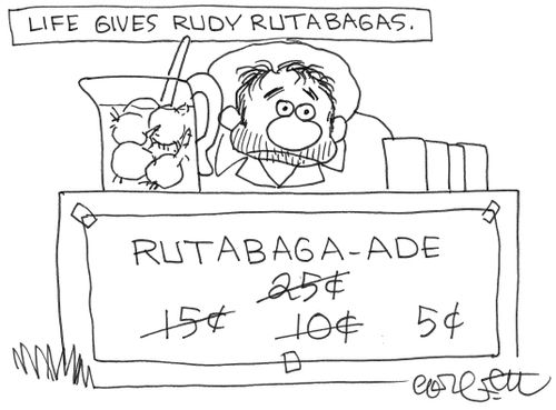 Life gives you rutabagas- make rutabaga-ade.