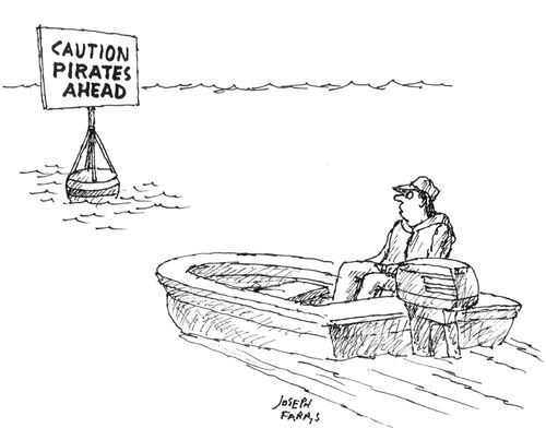 'Caution pirates ahead'