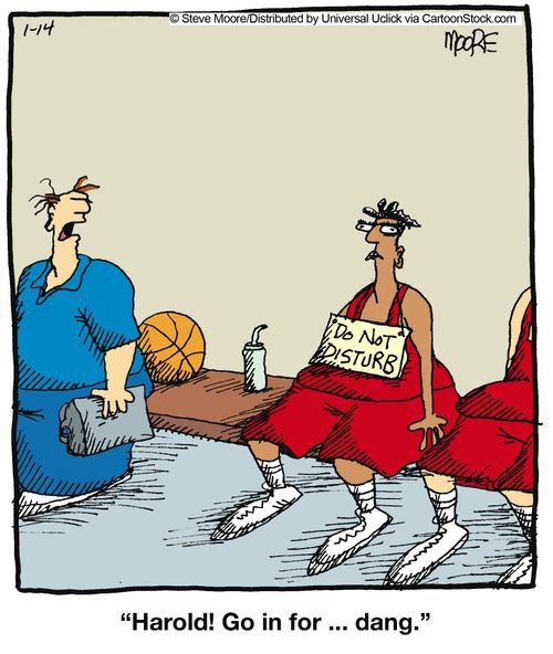 'Harold! Go in for ... dang.'