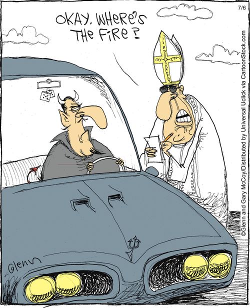 'Okay. Where's the fire?'