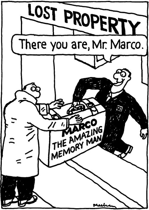 'There you are, Mr. Marco.' Memory man visits Lost Property