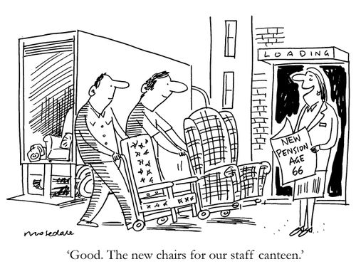 'Good. The new chairs for our staff canteen.'