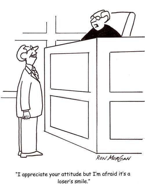 'I appreciate your attitude but I'm afraid it's a loser's smile.'