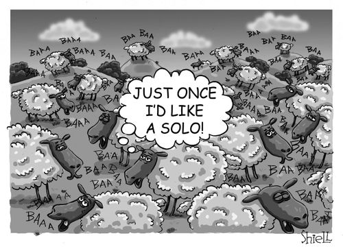 'Just once I'd like a solo.'