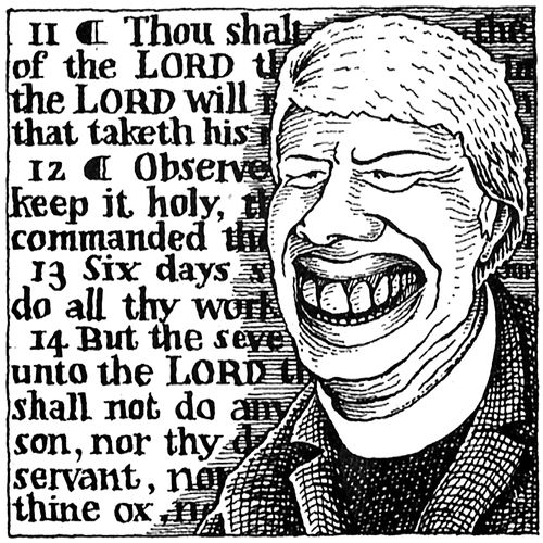 Jimmy Carter as a vicar.