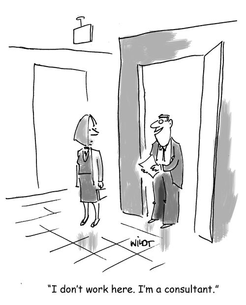 I don't work here. I'm a consultant.