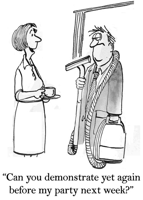 'Can you demonstrate yet again before my party next week?'