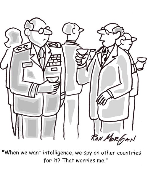 'When we want intelligence, we spy on other countries for it? That worries me.'