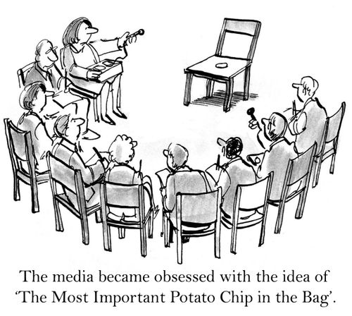 The media became obsessed with the idea of 'The Most Important Potato Chip in the Bag'.