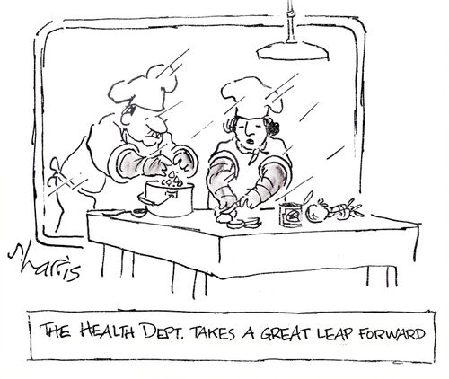 'The Health Dept. takes a great leap forward.'