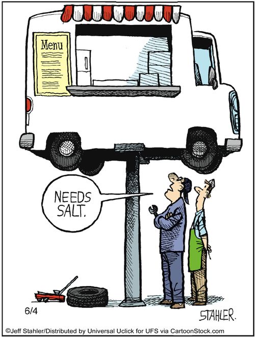 'Needs salt.'