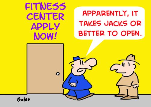 'Apparently, it takes jacks or better to open.'