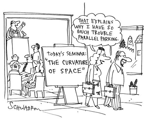 'That explains why I have so much trouble parallel parking.'