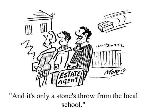 And it's only a stone's throw from the local school.