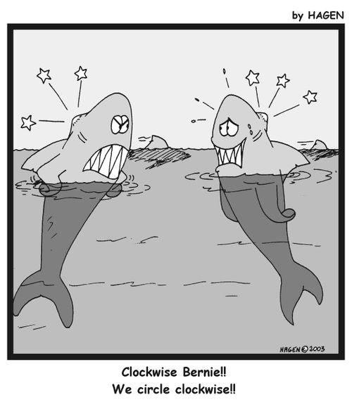 'Clockwise Bernie!! We circle clockwise!!'