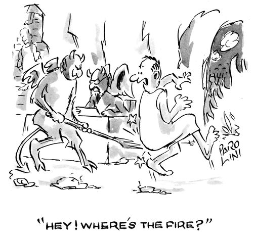 'Hey! Where's the fire?'