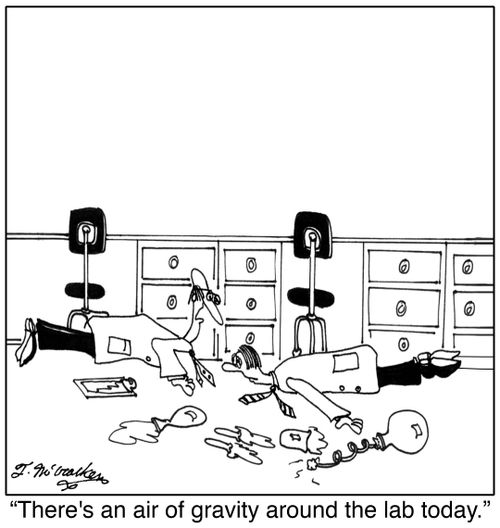 'There's an air of gravity around the lab today.'