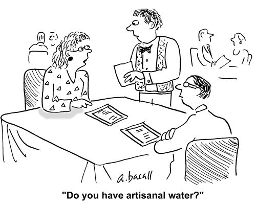 'Do you have artisanal water?'