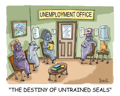 The destiny of untrained seals. 
