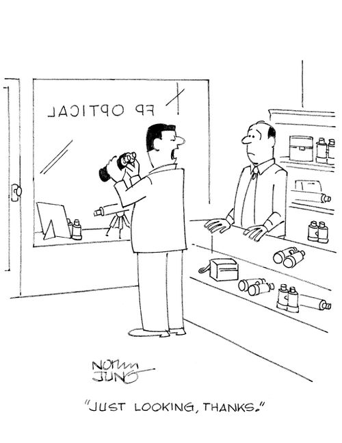 'Just looking, thanks.'