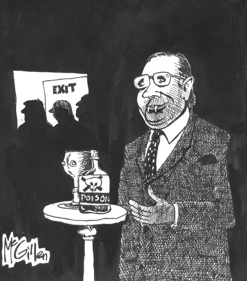 'The other candidates left Michael to enjoy a victory toast...'