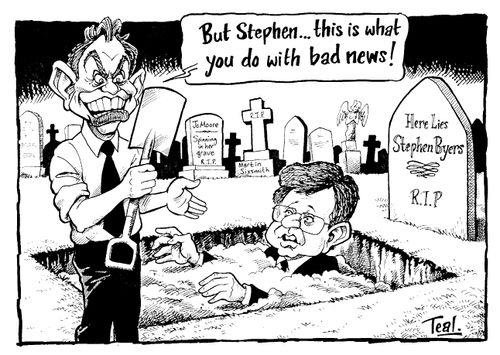 "But Stephen...this is what you do with bad news!"