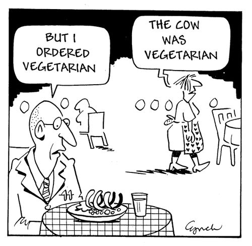 "But I ordered vegetarian..."