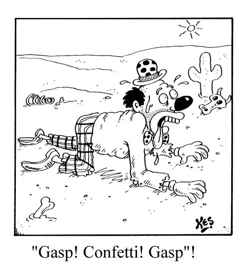 "Gasp!..Confetti!..Gasp!"